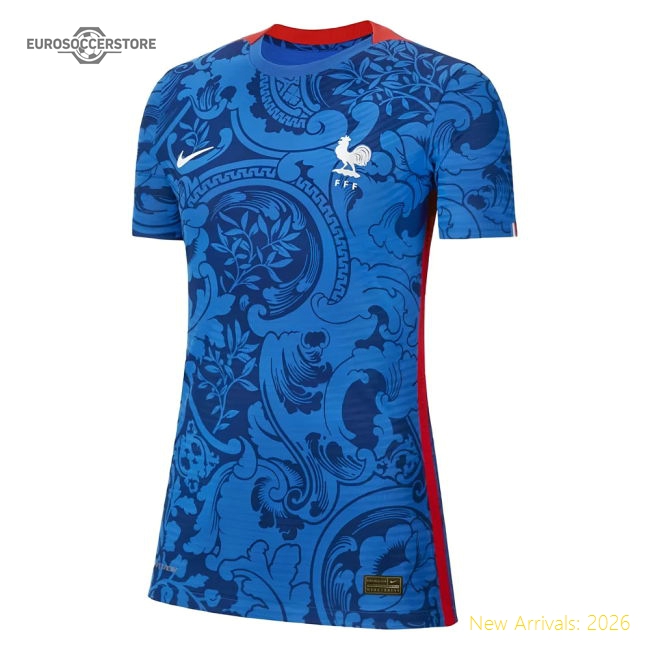 2022 France Vapor Home Shirt (Ladies)-Football Jersey Hub