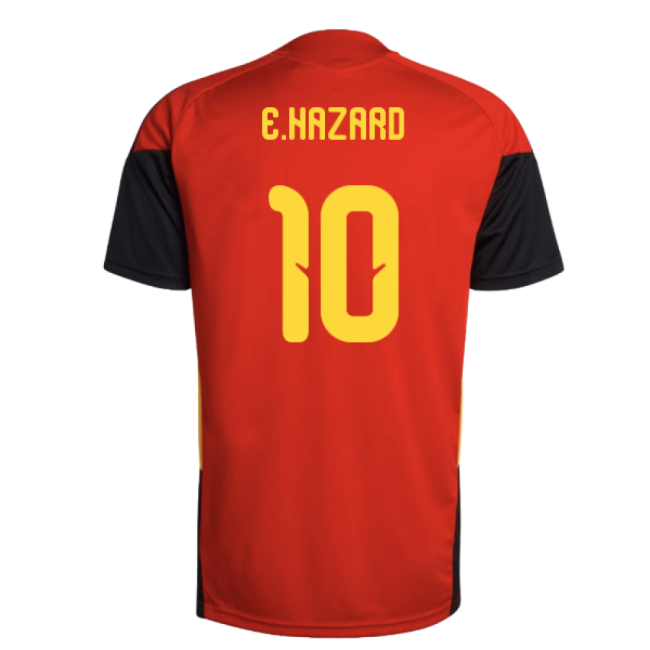 2026-2027 Belgium Training Jersey (Red) (E.Hazard 10)-Football Jersey Hub