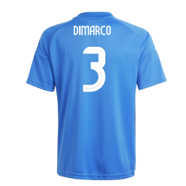 2024-2025 Italy Home Fan Jersey (Kids) (DIMARCO 3)-Football Jersey Hub