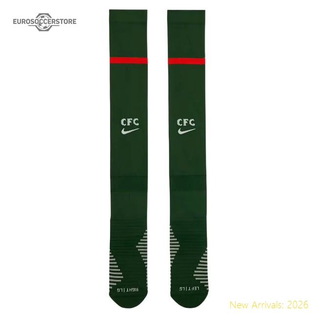 2025-2026 Chelsea Away Socks (Bottle Green)-Football Jersey Hub