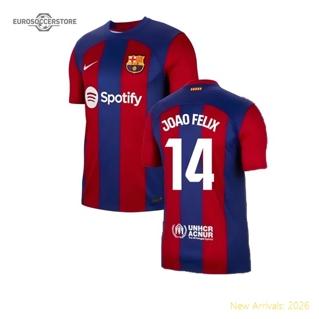 2023-2024 Barcelona Home Shirt (Joao Felix 14)-Football Jersey Hub