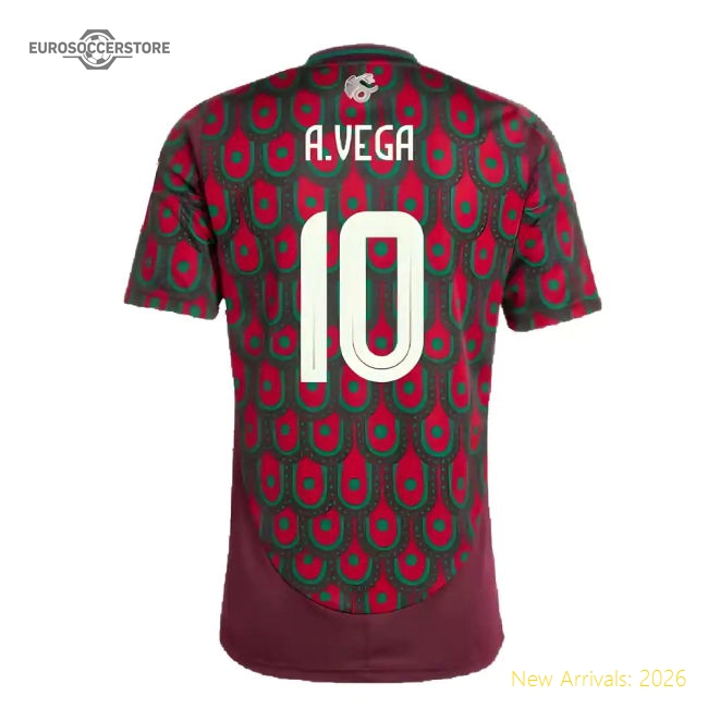 2024-2025 Mexico Home Shirt (A.VEGA 10)-Football Jersey Hub