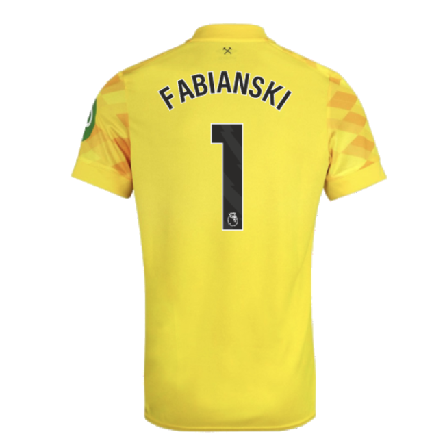 2024-2025 West Ham Goalkeeper Shirt (Yellow) (Fabianski 1)-Football Jersey Hub