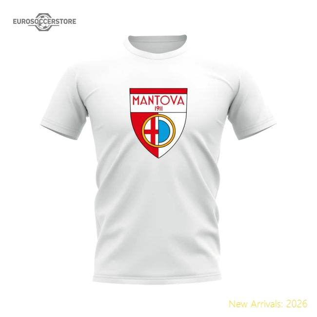 Mantova Badge T-shirt (White)-Football Jersey Hub