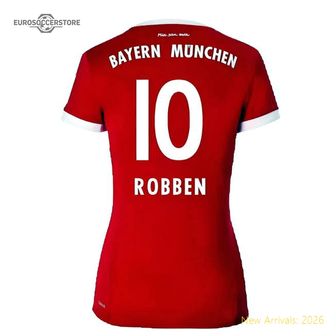 Bayern Munich 2017-18 Womens Home Shirt (XL) ((Excellent) XL) (Robben 10)-Football Jersey Hub