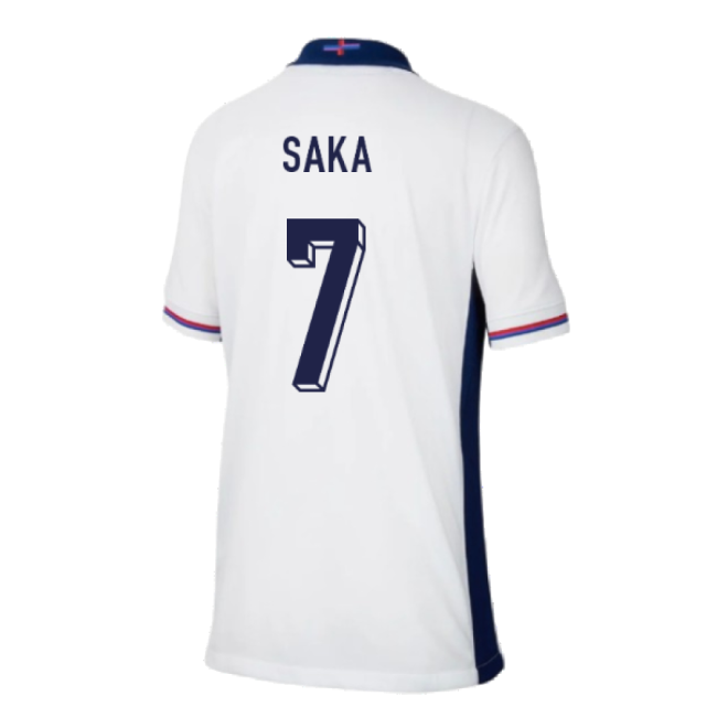 2024-2025 England Home Shirt (Kids) (Saka 7)-Football Jersey Hub