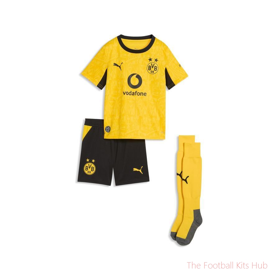 Dortmund Home Shirt 2026/27 Mini-Kit Kids-UniFootball Store