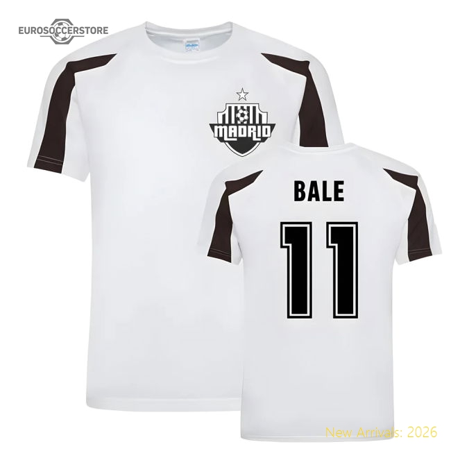 Gareth Bale Madrid Sports Training Jersey (White)-Football Jersey Hub