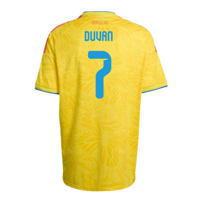 2026-2027 Colombia Home Shirt (Duvan 7)-Football Jersey Hub