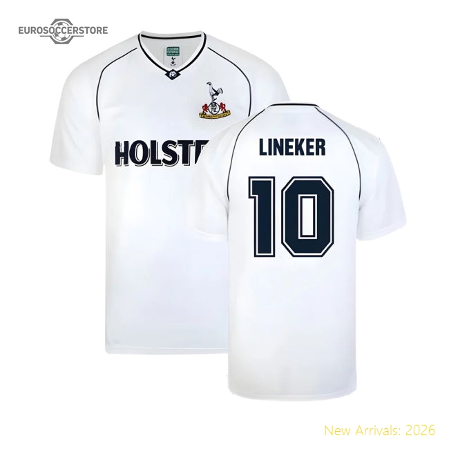 Tottenham 1991 FA Cup Semi Final Home Shirt (LINEKER 10)-Football Jersey Hub