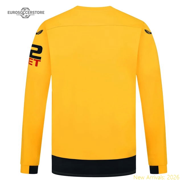 2022-2023 Wolves Long Sleeve Home Shirt-Football Jersey Hub