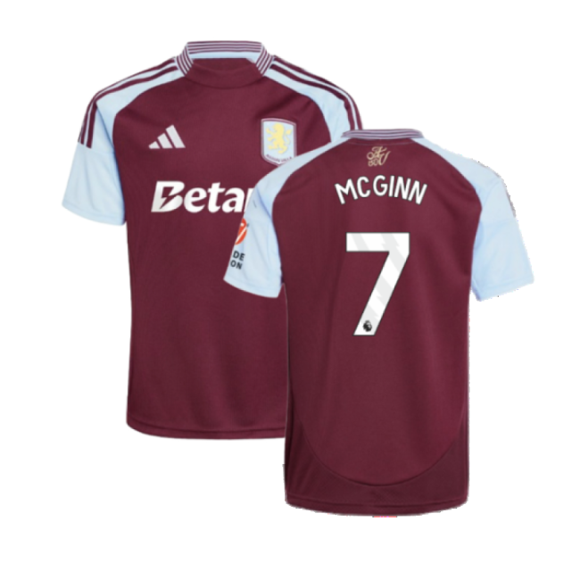 2024-2025 Aston Villa Home Shirt (McGinn 7)-Football Jersey Hub