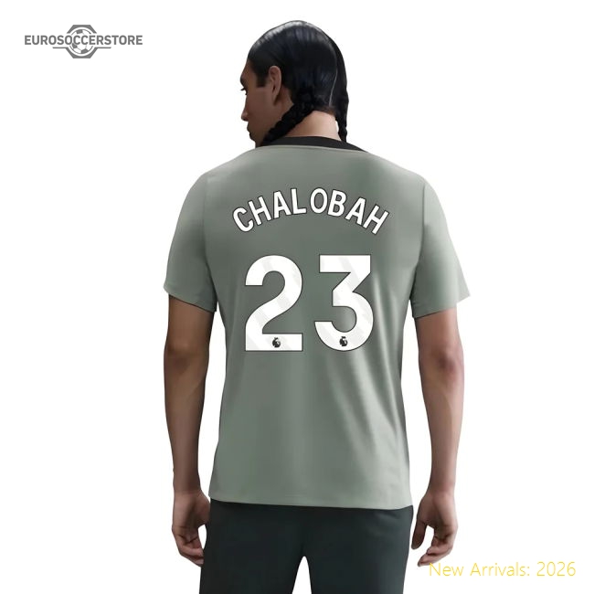 2025-2026 Chelsea Strike Training Shirt (Jade Green) (Chalobah 23)-Football Jersey Hub