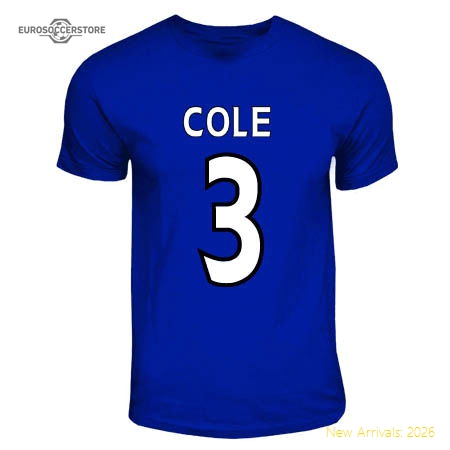 Ashley Cole Chelsea Hero T-shirt (royal Blue)-Football Jersey Hub