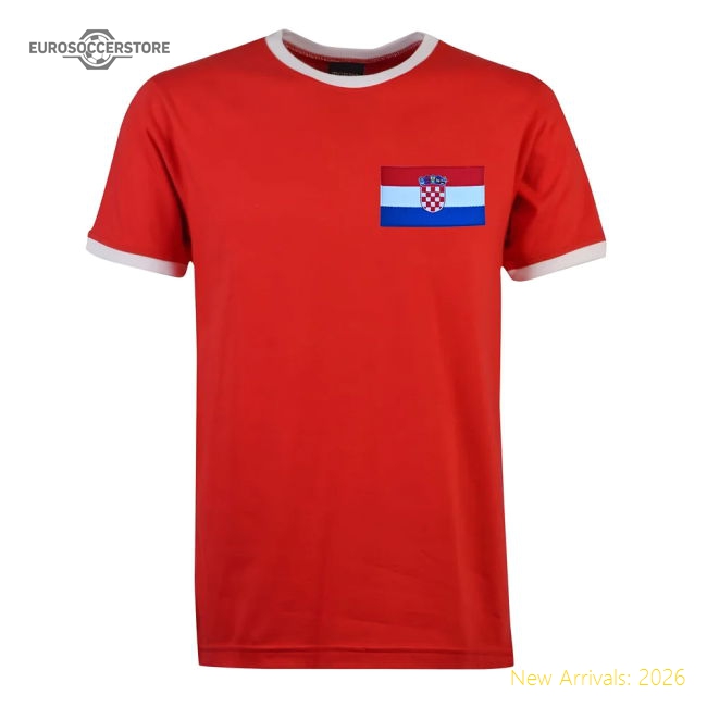 Croatia Red/White T-Shirt-Football Jersey Hub