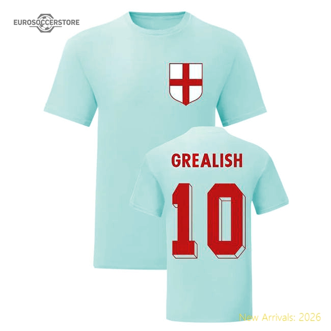 Jack Grealish England National Hero Tee (White)-Football Jersey Hub