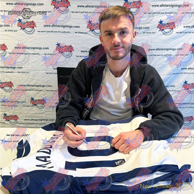Tottenham Hotspur FC Maddison Signed Shirt (Framed)-Football Jersey Hub