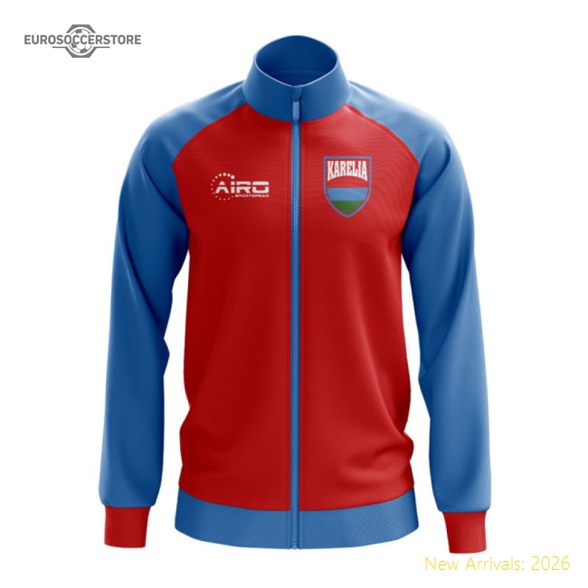 Karelia Concept Football Track Jacket (Red)-Football Jersey Hub