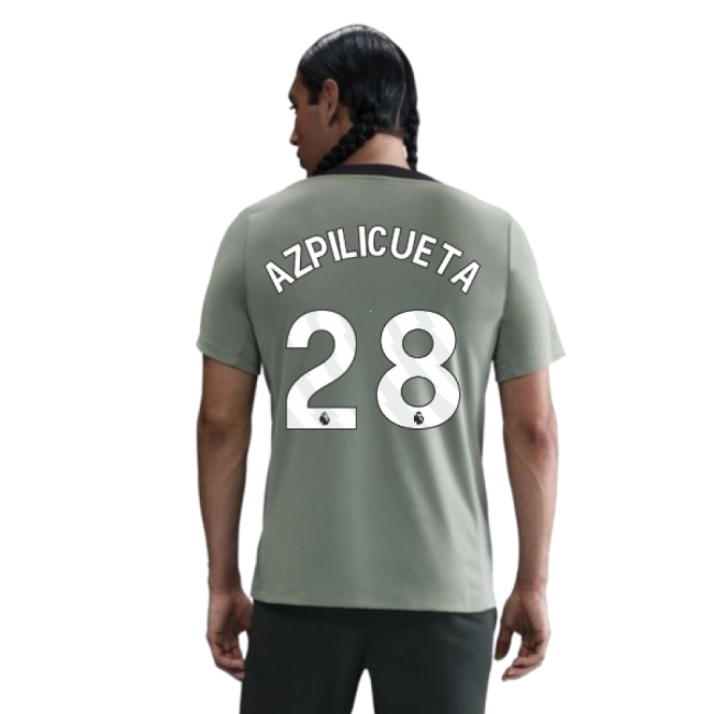 2025-2026 Chelsea Strike Training Shirt (Jade Green) (Azpilicueta 28)-Football Jersey Hub