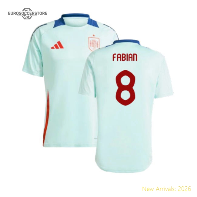 2024-2025 Spain Training Jersey (Halo Mint) (Fabian 8)-Football Jersey Hub
