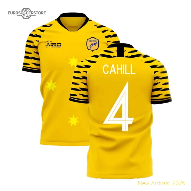 Australia 2025-2026 Home Concept Football Kit (Libero) (CAHILL 4)-Football Jersey Hub