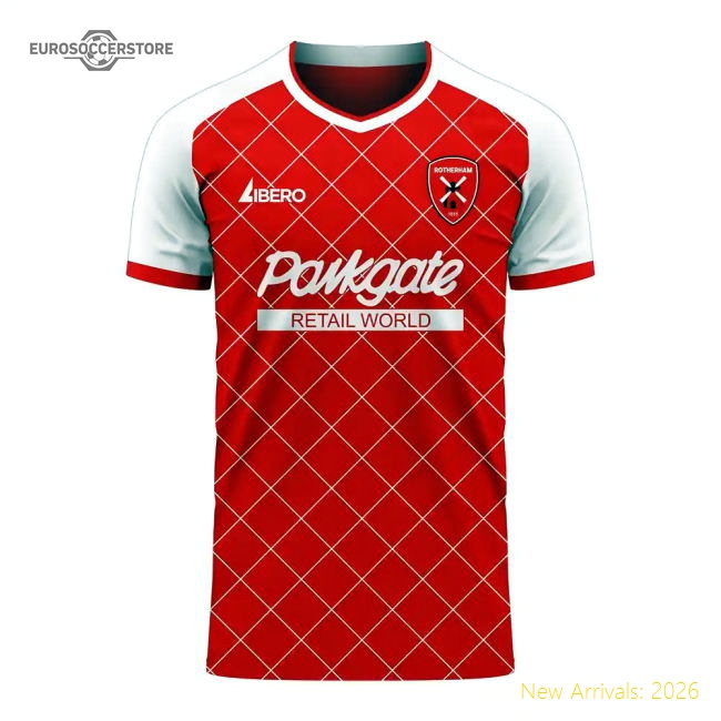 Rotherham 2025-2026 Home Concept Football Kit (Libero)-Football Jersey Hub