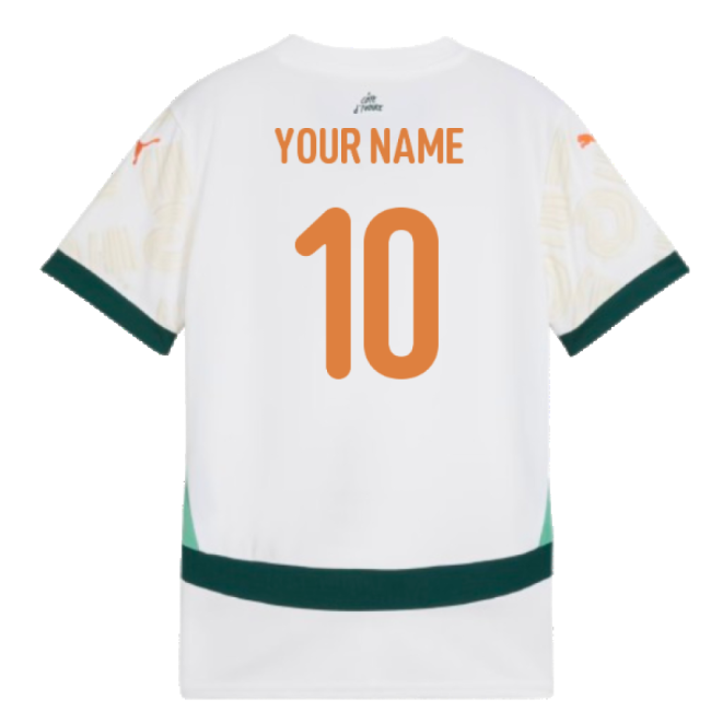 2024-2025 Ivory Coast Away Shirt (Kids) (Your Name)-Football Jersey Hub