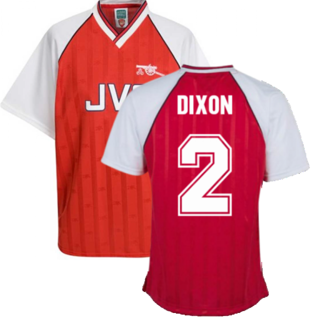 Arsenal 1988 Home Retro Football Shirt (DIXON 2)-Football Jersey Hub