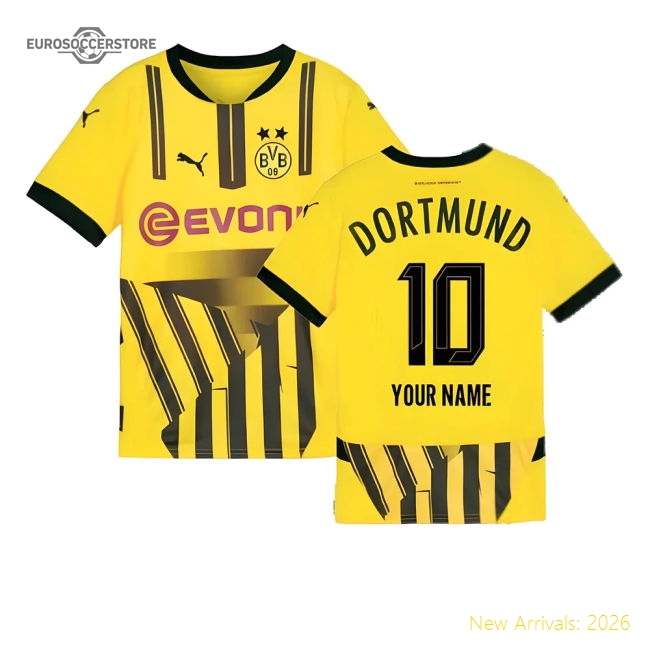 2024-2025 Borussia Dortmund Cup Shirt (Kids) (Your Name)-Football Jersey Hub