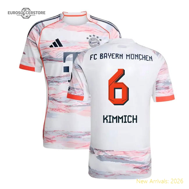 2025-2026 Bayern Munich Away Shirt (Kimmich 6)-Football Jersey Hub
