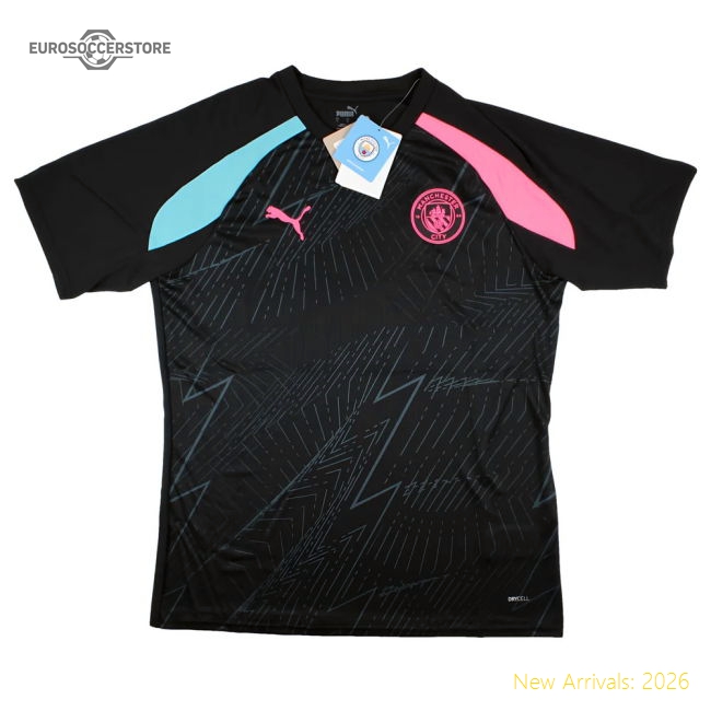 2023-2024 Man City Pre-Match Jersey (Dark Navy) (Gvardiol 24)-Football Jersey Hub