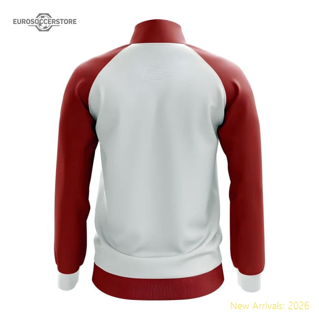 Peru Concept Football Track Jacket (White) - Kids-Football Jersey Hub