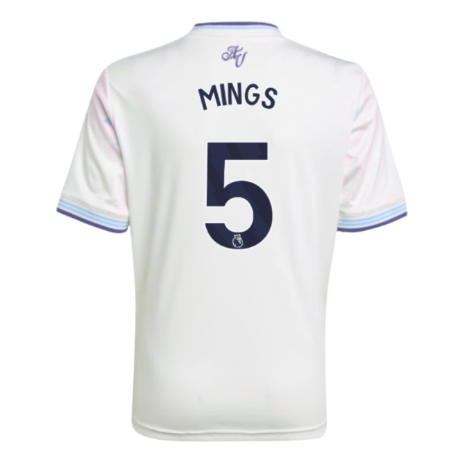 2025-2026 Aston Villa Third Shirt - Kids (Mings 5)-Football Jersey Hub