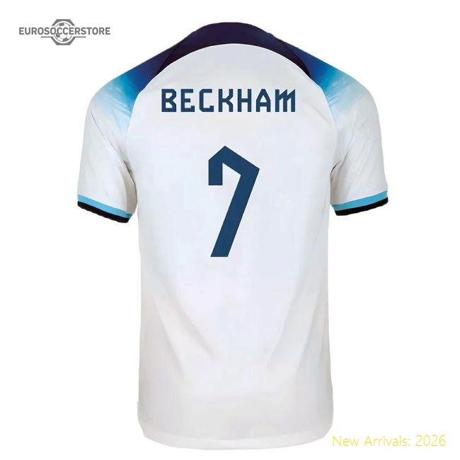 2022-2023 England Home Shirt (Beckham 7)-Football Jersey Hub