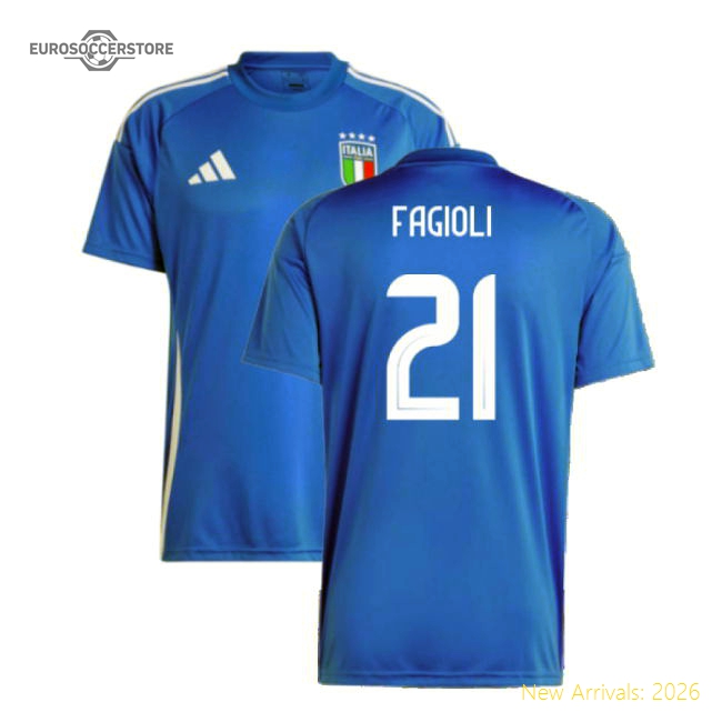 2024-2025 Italy Home Fan Jersey (FAGIOLI 21)-Football Jersey Hub