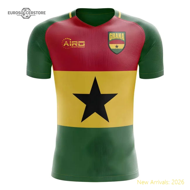 2025-2026 Ghana Flag Concept Football Shirt-Football Jersey Hub