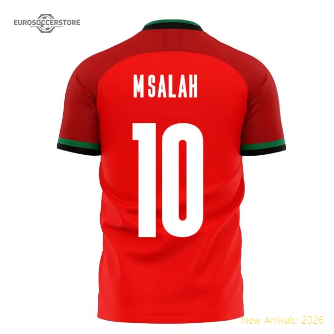 Egypt 2025-2026 Home Concept Football Kit (Libero) (M.SALAH 10)-Football Jersey Hub