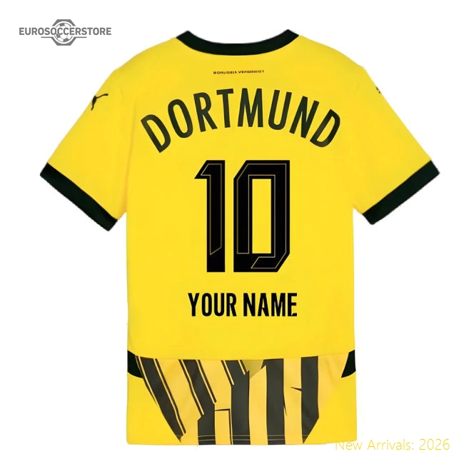 2024-2025 Borussia Dortmund Cup Shirt (Kids) (Your Name)-Football Jersey Hub