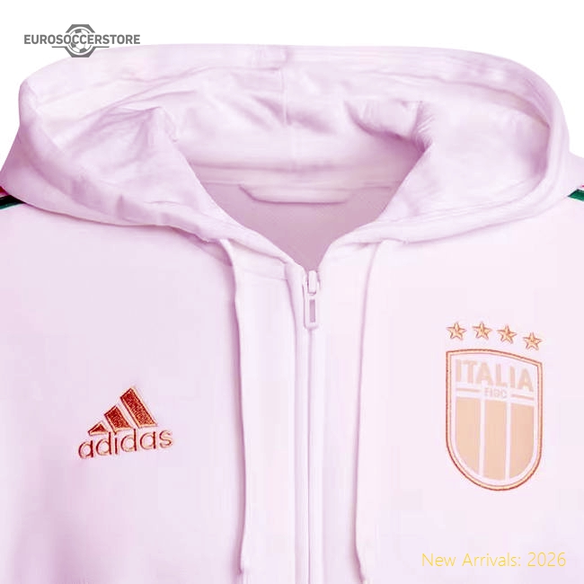2024-2025 Italy DNA Full Zip Hoody (White)-Football Jersey Hub
