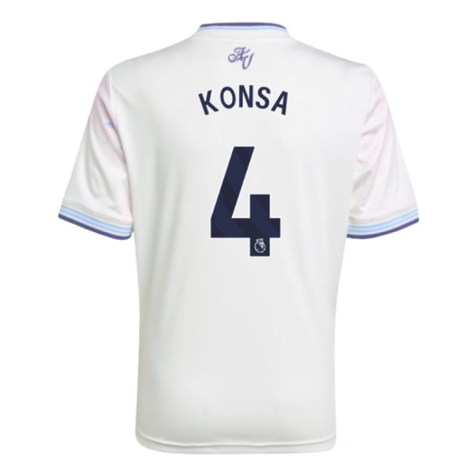 2025-2026 Aston Villa Third Shirt - Kids (Konsa 4)-Football Jersey Hub