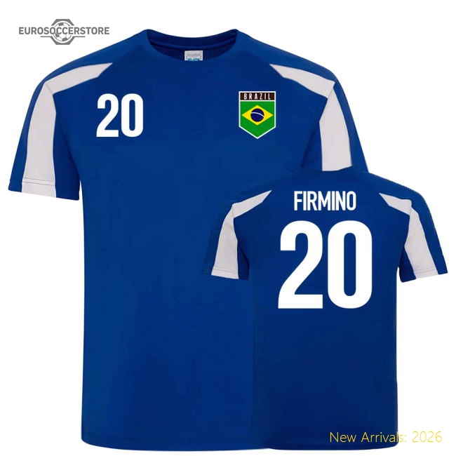 Brazil Sports Training Jersey (Firmino 20)-Football Jersey Hub