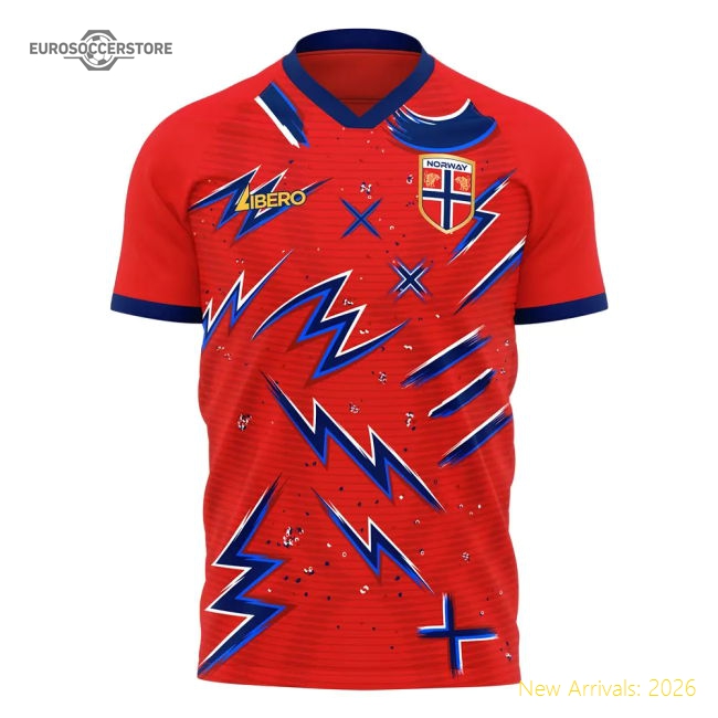 2025-2026 Norway Pre-Match Concept Shirt Adult Short Sleeve-Football Jersey Hub