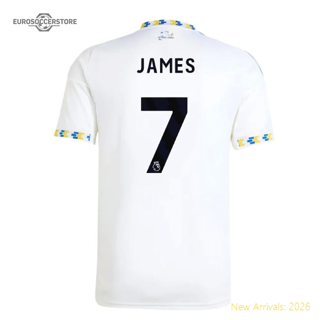 2025-2026 Leeds United Home Shirt (James 7)-Football Jersey Hub