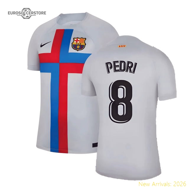 2022-2023 Barcelona Third Shirt (PEDRI 8)-Football Jersey Hub