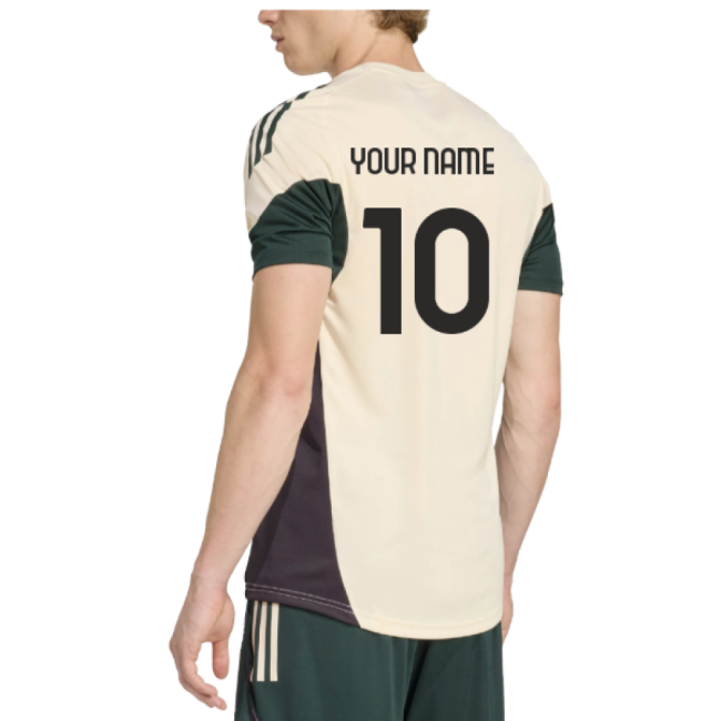 2025-2026 Juventus EU Training Jersey (Ecru Tint) (Your Name)-Football Jersey Hub