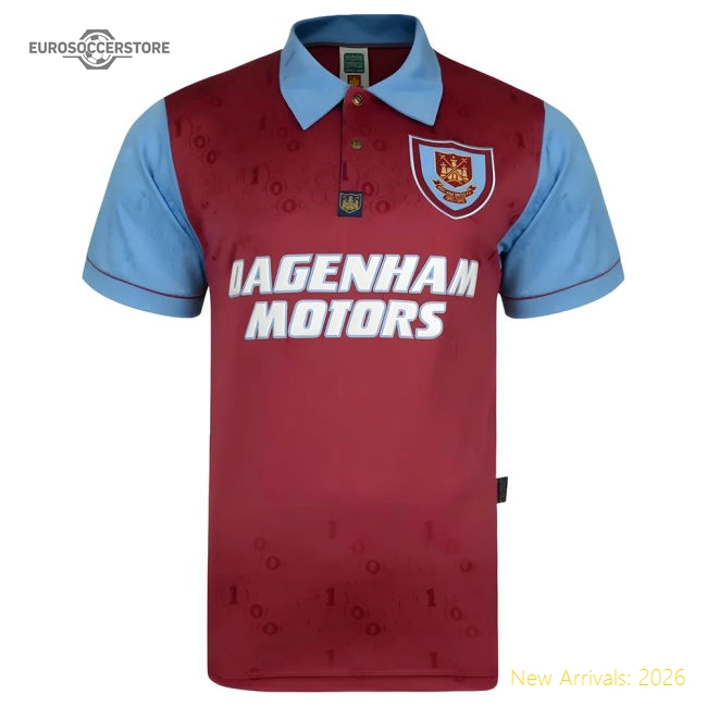 West Ham 1995-1996 Home Retro Shirt-Football Jersey Hub