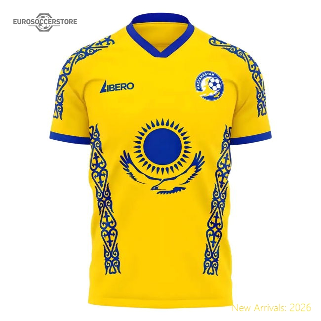 Kazakhstan 2025-2026 Home Concept Football Kit (Libero) - Womens-Football Jersey Hub