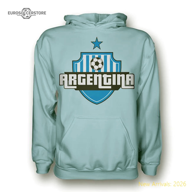 Argentina Country Logo Hoody (sky Blue)-Football Jersey Hub