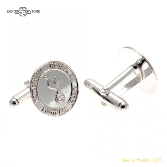 Tottenham Hotspur FC Sterling Silver Crest Cufflinks-Football Jersey Hub