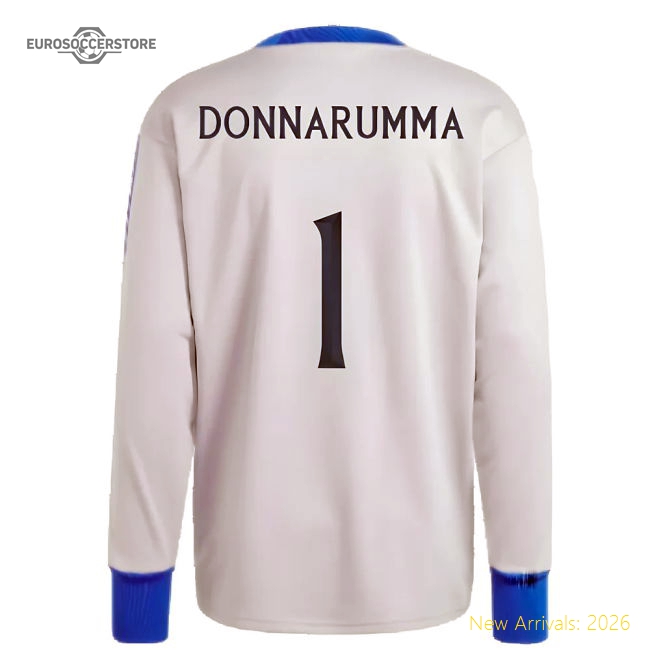 2023-2024 Italy Goalkeeper Icon Jersey (Grey) (Donnarumma 1)-Football Jersey Hub